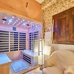 Jacuzzi Sauna Terrasse Venosc Nyaraló *